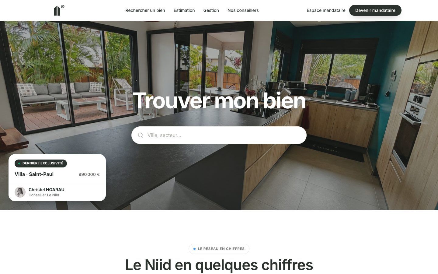 Capture du site Le NIID