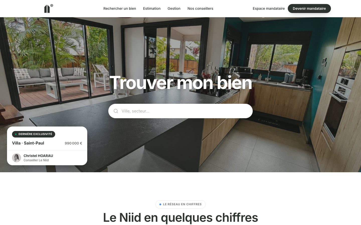 Capture du site Le NIID